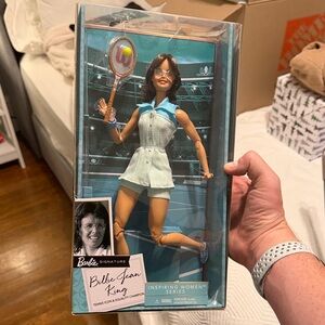 Barbie Inspiring Women Series Billie Jean King Tennis Doll NIB